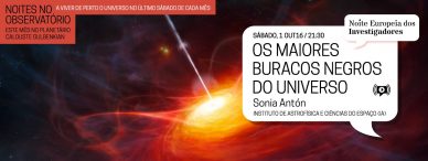 Noites no Observatório – Os maiores Buracos Negros do Universo