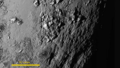 Pluto seen by New Horizons.