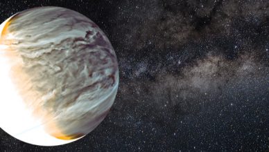 Imagem noturna de Vénus obtida no infravermelho