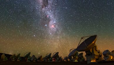 Foto do observatório ALMA