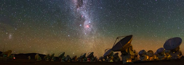Foto do observatório ALMA