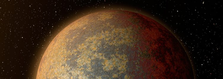 Imagem artística do exoplaneta HD219134 b.