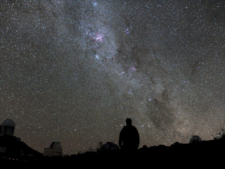 Vista do céu austral. Créditos ESO/H. Dahle