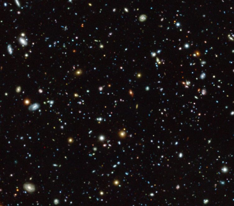 Imagem da região do Campo Ultra Profundo do Hubble