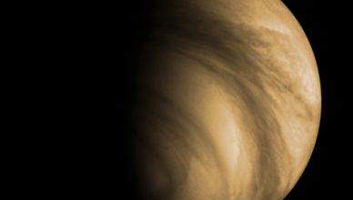 O planeta Vénus visto pela sonda Venus Express, da ESA.