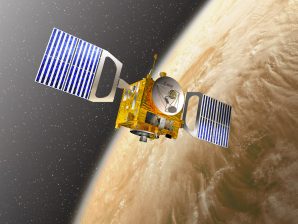 Artist's concept of the Venus Express spacecraft, of ESA.