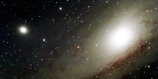 Galáxias M31 e M32. Créditos: Rui Agostinho.