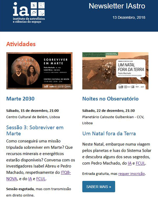 Newsletter IAstro 2018-12