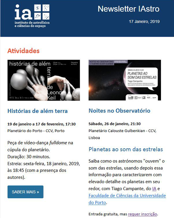 Newsletter Janeiro 2019