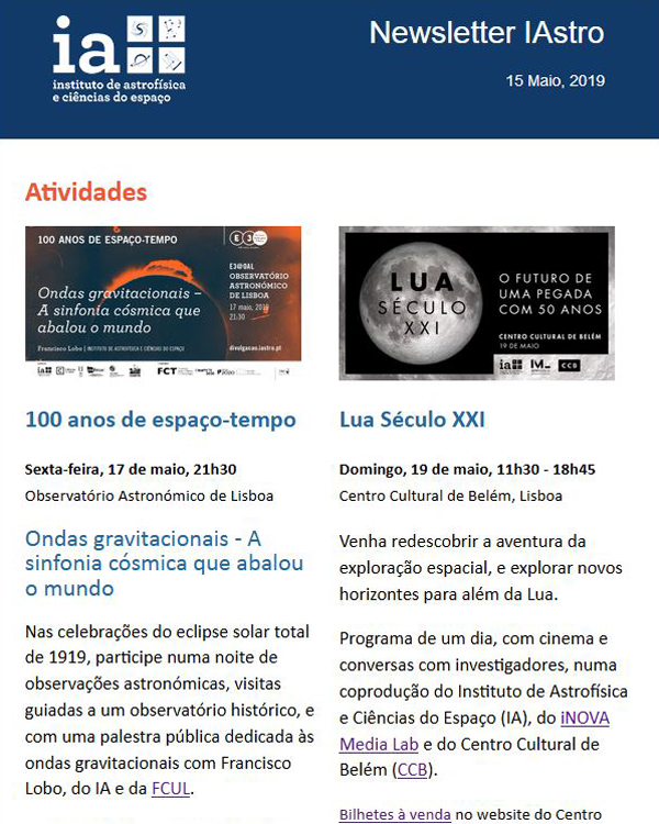 Newsletter IAstro 201905