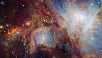 Nebulosa de Orionte, um berçário de estrelas.