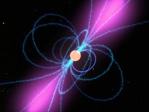 Conceção artística de uma estrela de neutrões.