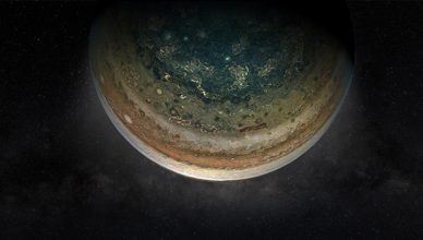 Júpiter observado pela missão Juno, da NASA
