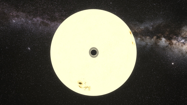 Simulação do trânsito do exoplaneta HIP 41378 f.