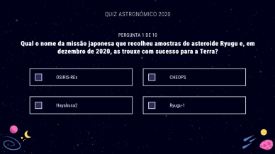 QUIZ DE CIÊNCIAS - OS AMBIENTES DO PLANETA TERRA