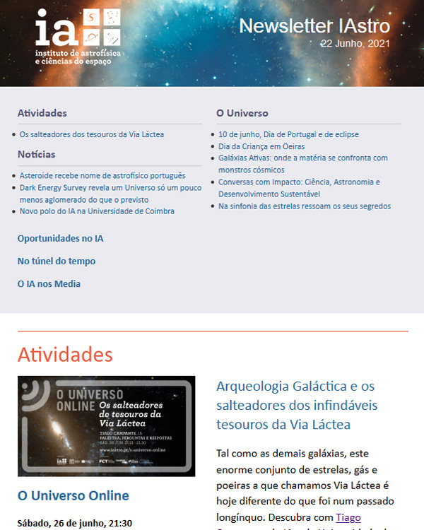 Newsletter IAstro junho 2021