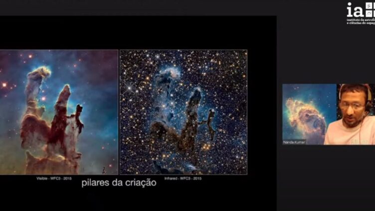 Sessão telescópio espacial James Webb, YouTube, janeiro 2022