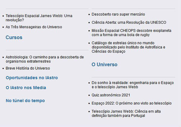 Newsletter IAstro janeiro 2022
