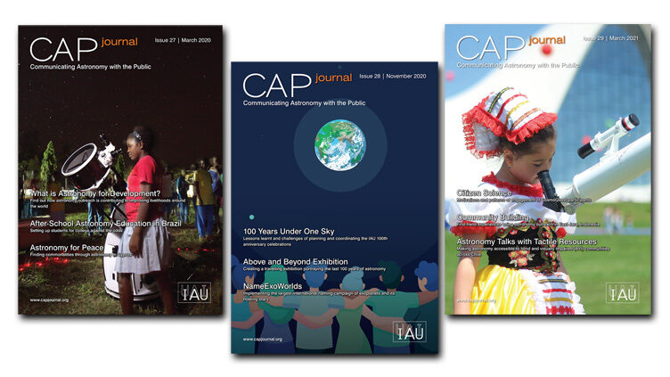 Capas da revista internacional de comunicação de Astronomia com revisão por pares da União Astronómica Internacional (IAU), Communicating Astronomy with the Public