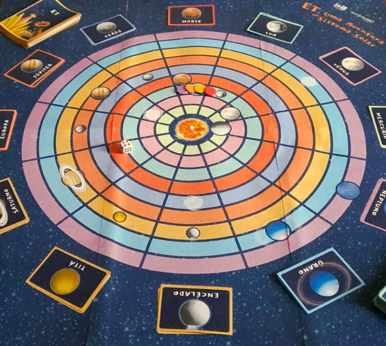 Jogo de tabuleiro “ET – Uma Aventura no Sistema Solar” – Divulgação