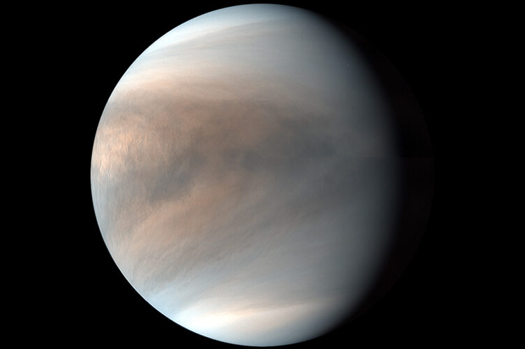 Image of Venus in the ultraviolet band of the electromagnetic spectrum