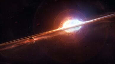 Exoplaneta em órbita de estrela gigante vermelha escapou à destruição
