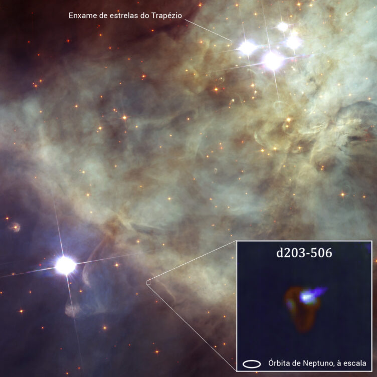 Nebulosa de Orionte e Enxame do Trapézio