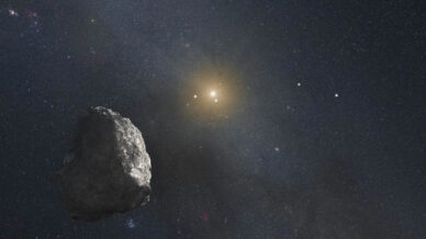 Conceção artística de um objeto gelado na região do Sistema Solar designada Cintura de Kuiper