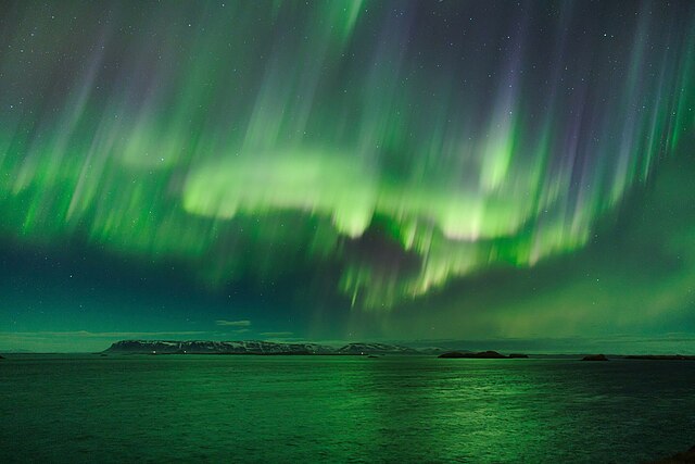 Auroras na Islândia. 